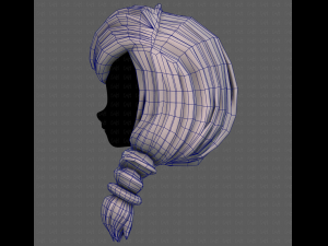 3D Hair style for girl V108 3D 模型