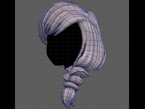 3D Hair style for girl V108 3D 模型