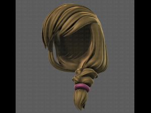 3D Hair style for girl V108 3D 模型