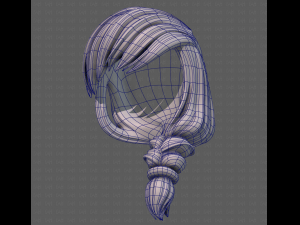 3D Hair style for girl V108 3D 模型