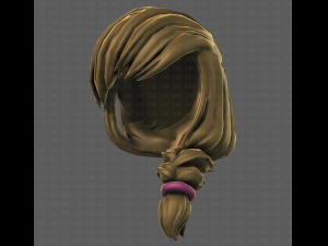 3D Hair style for girl V108 3D 模型