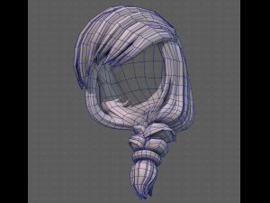 3D Hair style for girl V108 3D 模型
