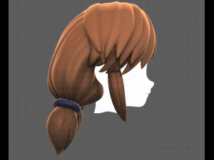 Base Hair for girl V31 3D Model