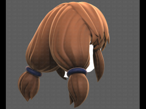 Base Hair for girl V31 Model 3D