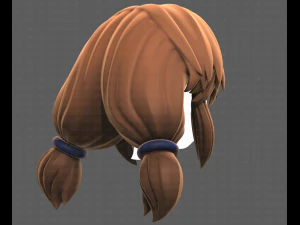 Base Hair for girl V31 3D Model