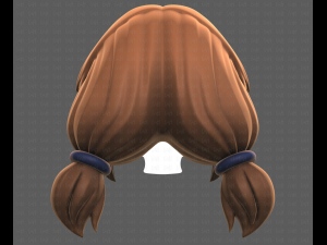Base Hair for girl V31 Model 3D