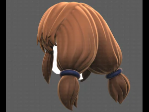 Base Hair for girl V31 3D Model