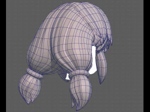 Base Hair for girl V31 3D Model