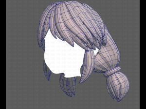 Base Hair for girl V31 Model 3D