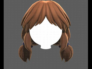 Base Hair for girl V31 3D Model