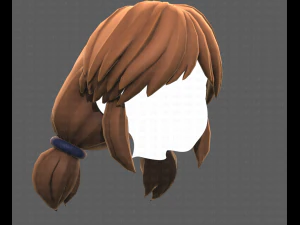 Base Hair for girl V31 3D Model