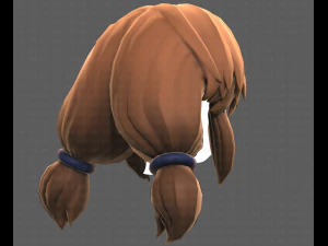 Base Hair for girl V31 3D Model