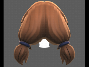 Base Hair for girl V31 Model 3D