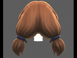 Base Hair for girl V31 3D Model