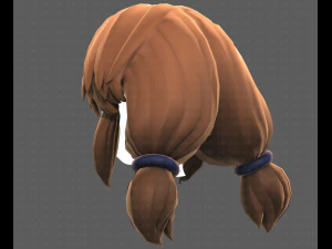 Base Hair for girl V31 3D Model