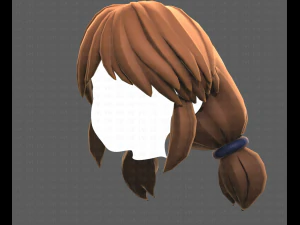 Base Hair for girl V31 3D Model