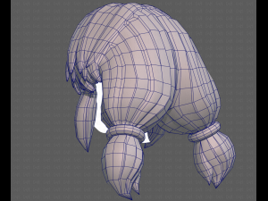 Base Hair for girl V31 Model 3D