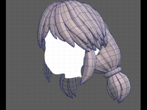 Base Hair for girl V31 Model 3D