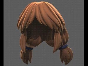 Base Hair for girl V31 3D Model
