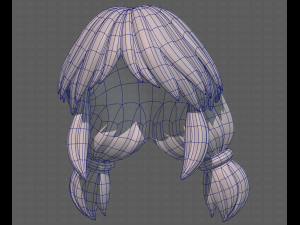 Base Hair for girl V31 Model 3D