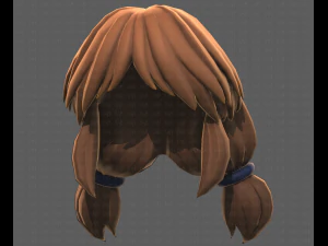 Base Hair for girl V31 3D Model