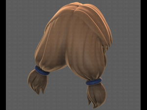 Base Hair for girl V31 Model 3D