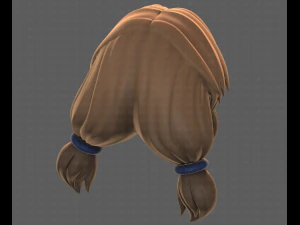 Base Hair for girl V31 3D Model