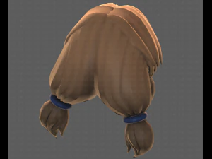 Base Hair for girl V31 3D Model