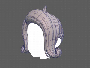 लड़की के लिए बेस हेयर V32 3D मॉडल