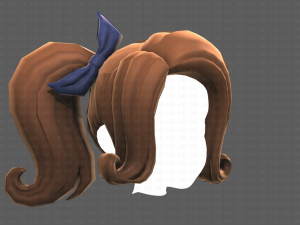 Base Hair for girl V32 3D 모델