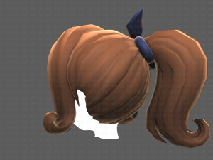 Base Hair for girl V32 3D 모델