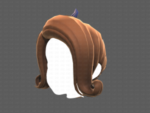 Base Hair for girl V32 3D 모델