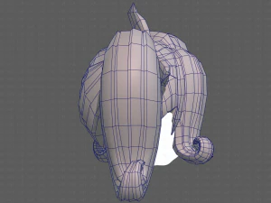 लड़की के लिए बेस हेयर V32 3D मॉडल