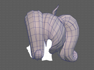 Base Hair for girl V32 3D 모델