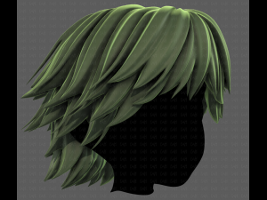 3D Hair style for boy V95 3D Model