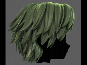 3D Hair style for boy V95 3D Model