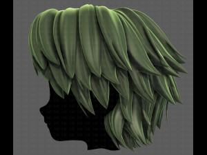 3D Hair style for boy V95 3D Model