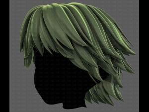 3D Hair style for boy V95 3D Model