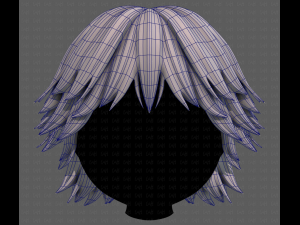 3D Hair style for boy V95 3D Model