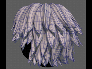 3D Hair style for boy V95 3D Model