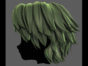 3D Hair style for boy V95 3D Model