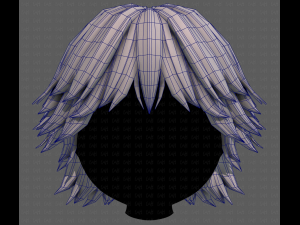 3D Hair style for boy V95 3D Model
