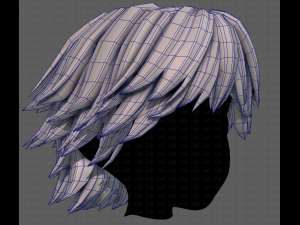 3D Hair style for boy V95 3D Model