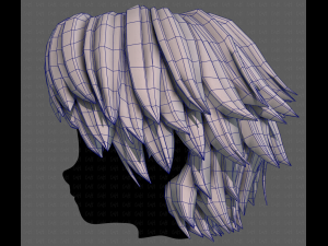 3D Hair style for boy V95 3D Model