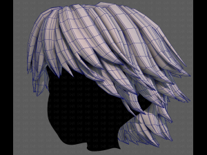 3D Hair style for boy V95 3D Model