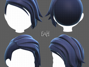 Base Hair for Boy V31 3D Model