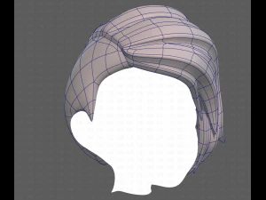Base Hair for Boy V31 3D Model