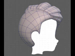 Base Hair for Boy V31 3D Model