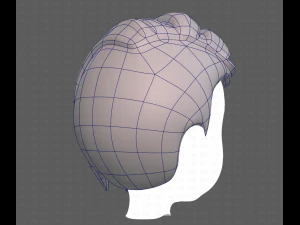 Base Hair for Boy V31 3D Model