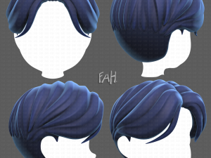 Base Hair for Boy V32 3D मॉडल